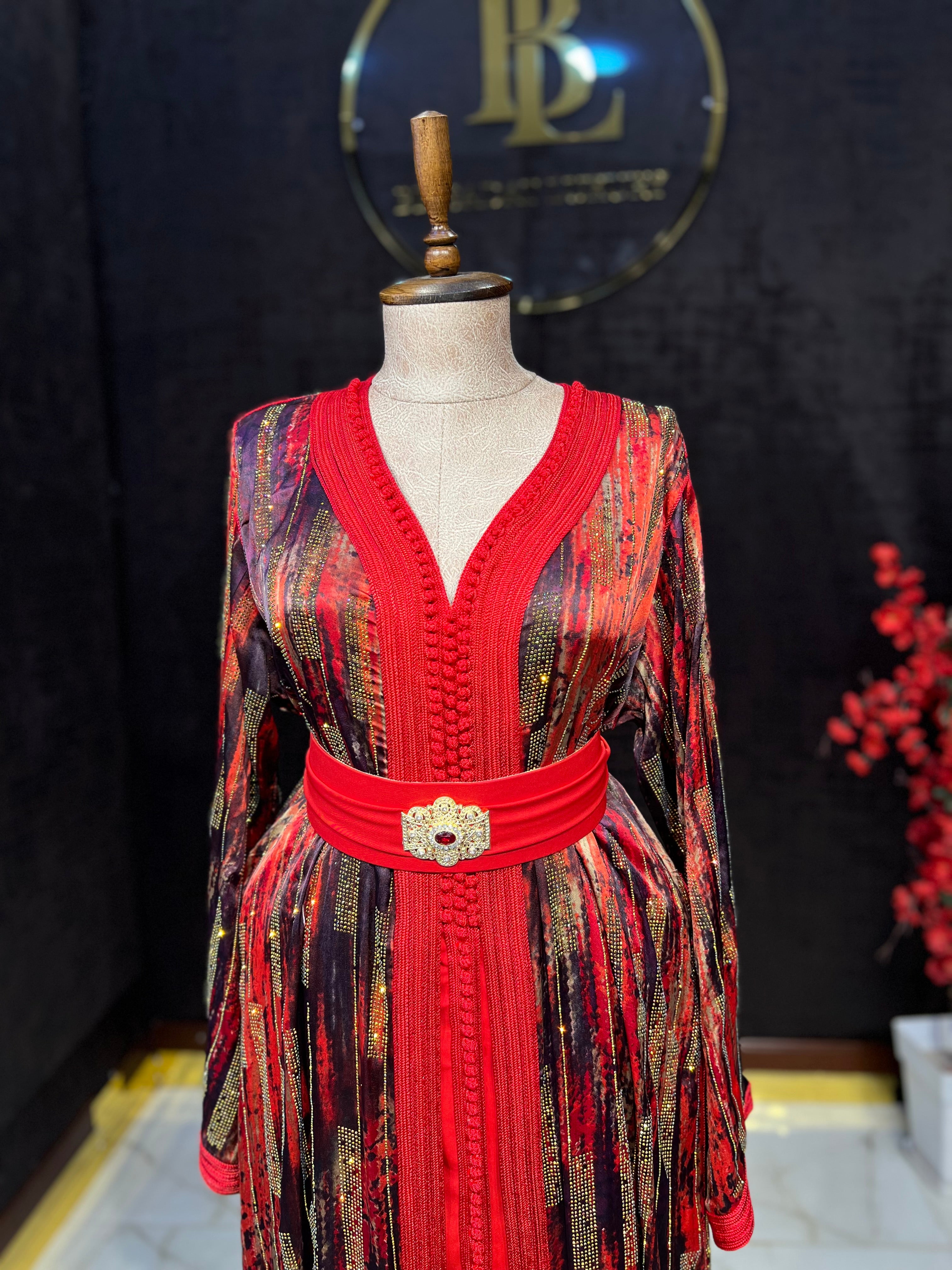 Caftan Rouge La Soi Hura