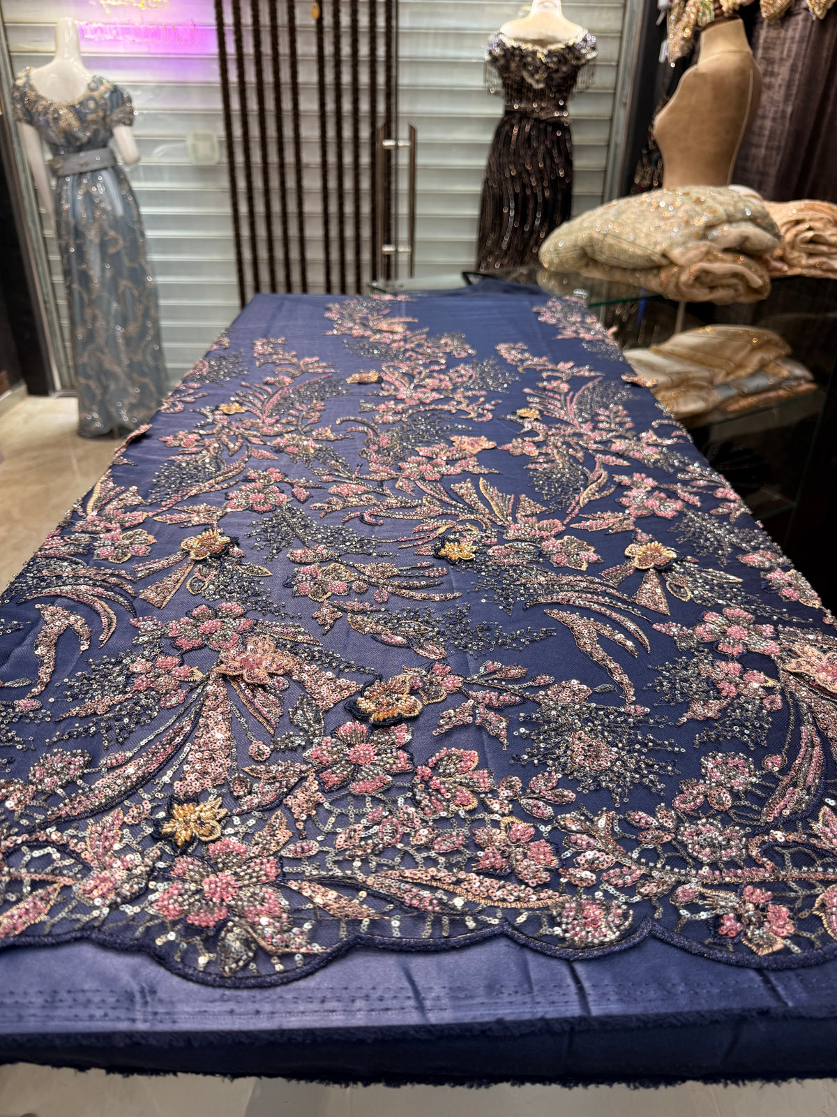 Tulle Warda Blue