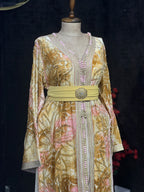 Caftan Beige Qatifet l'Hwa