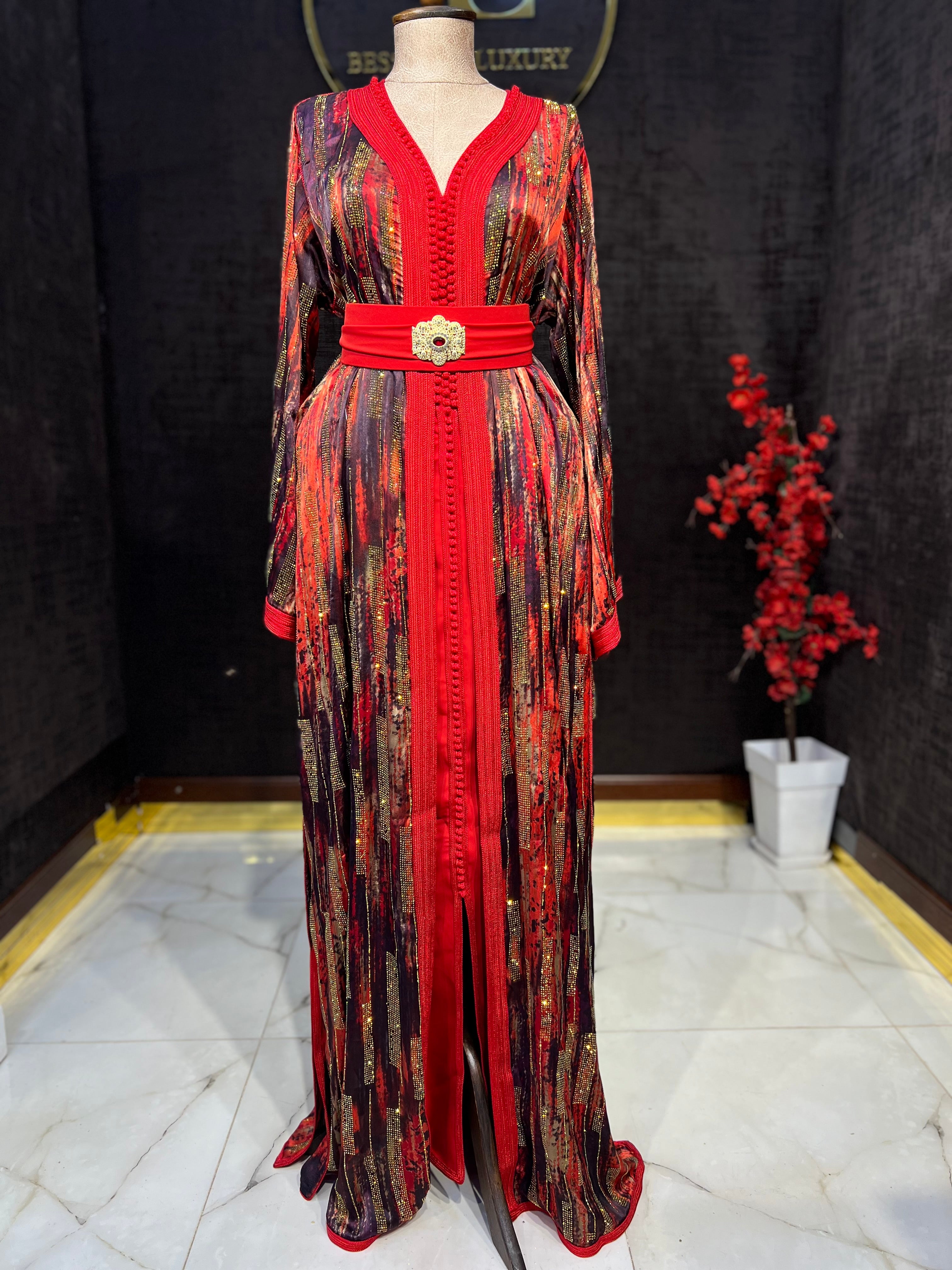 Caftan Rouge La Soi Hura