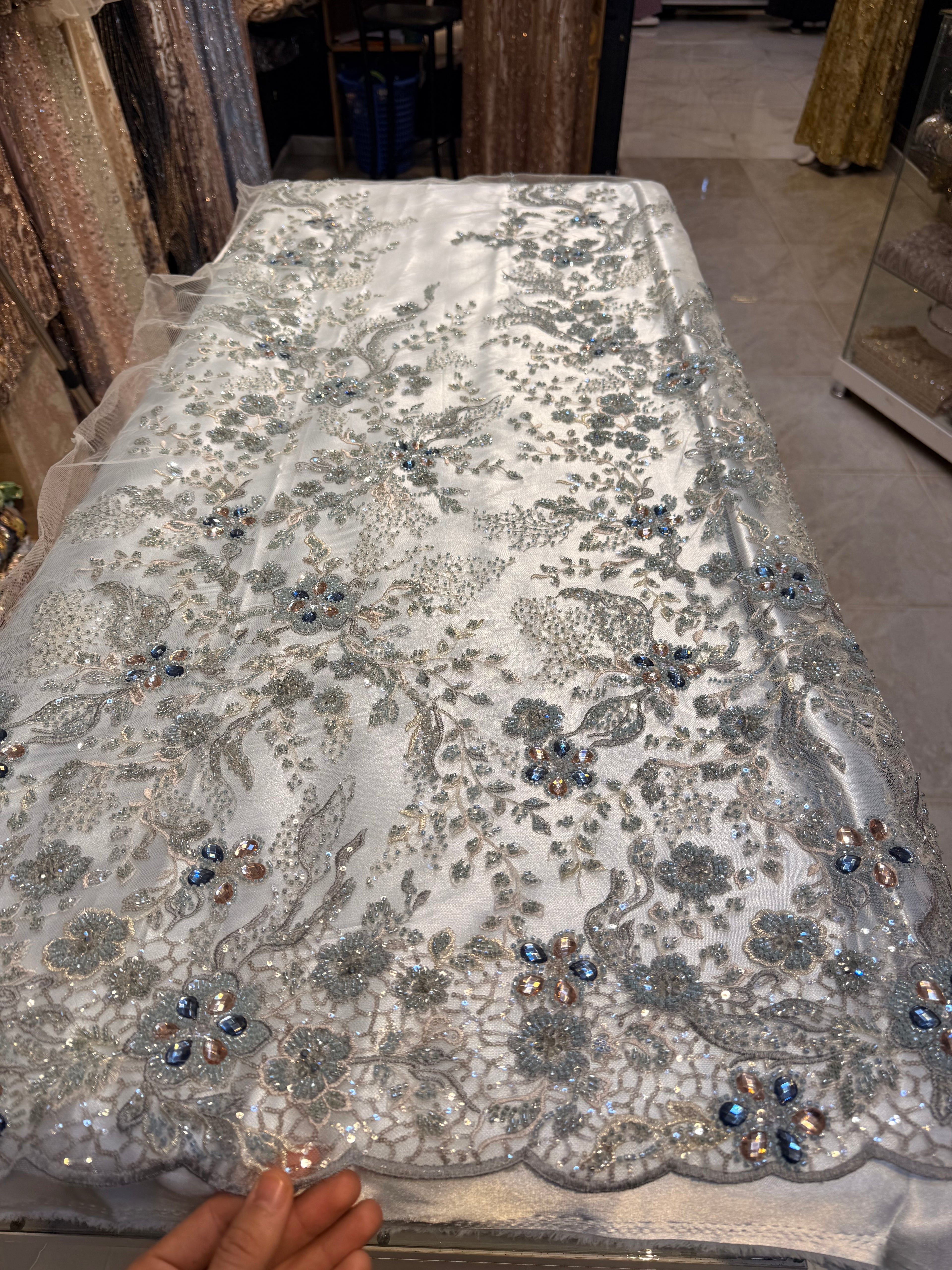 Tulle Fessa blue ciel