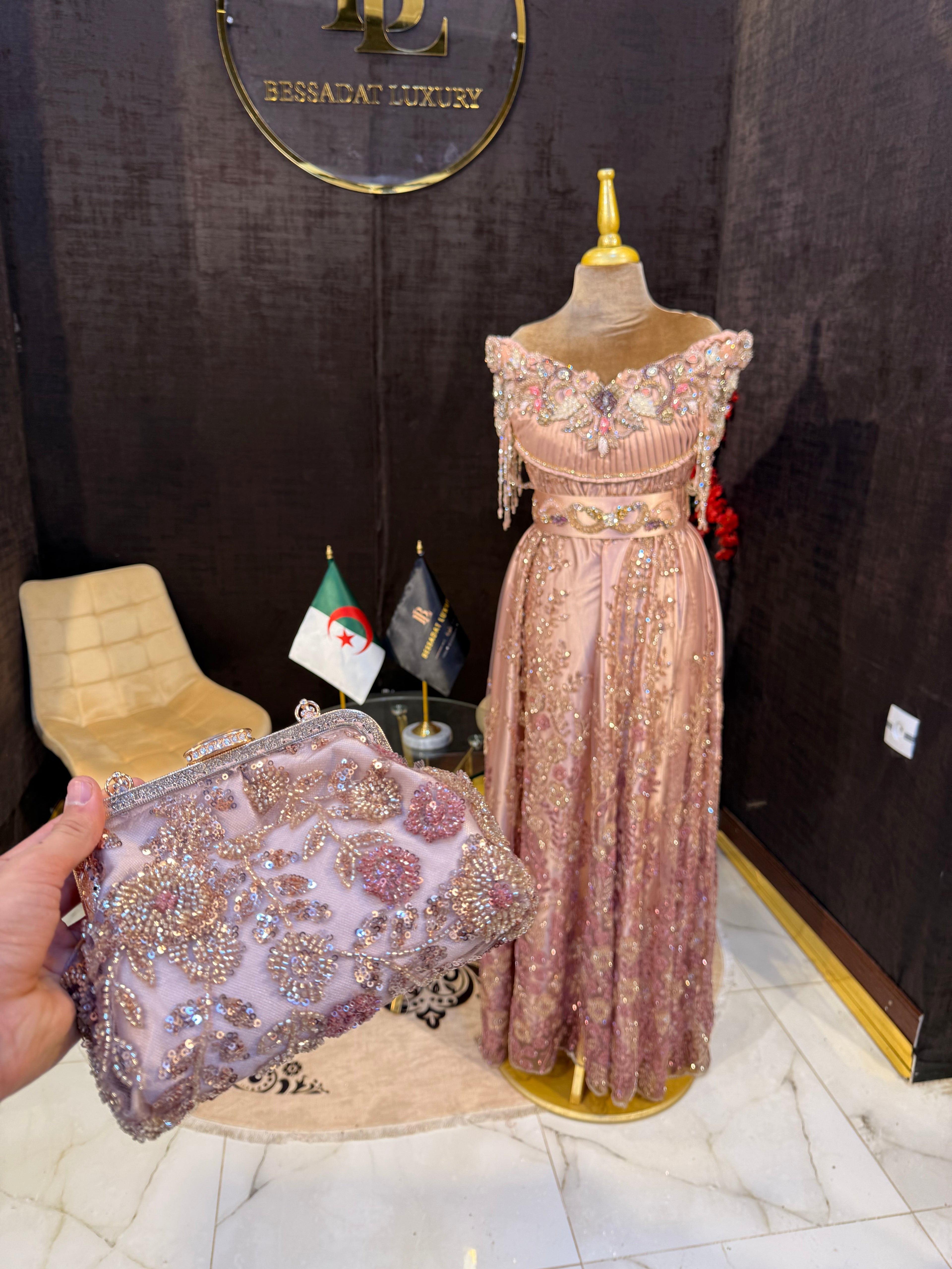 Blouza Rose Avec Pochette